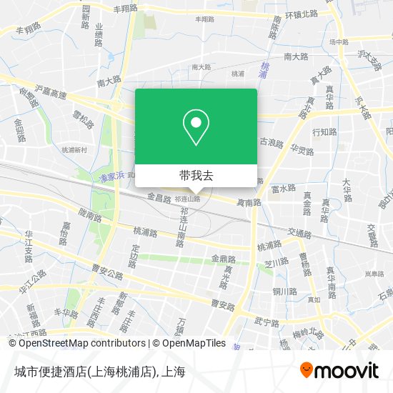 城市便捷酒店(上海桃浦店)地图