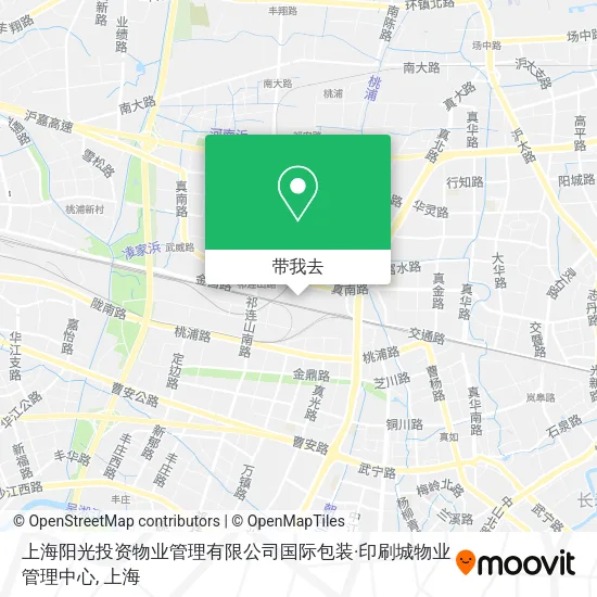 上海阳光投资物业管理有限公司国际包装·印刷城物业管理中心地图