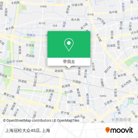 上海冠松大众4S店地图