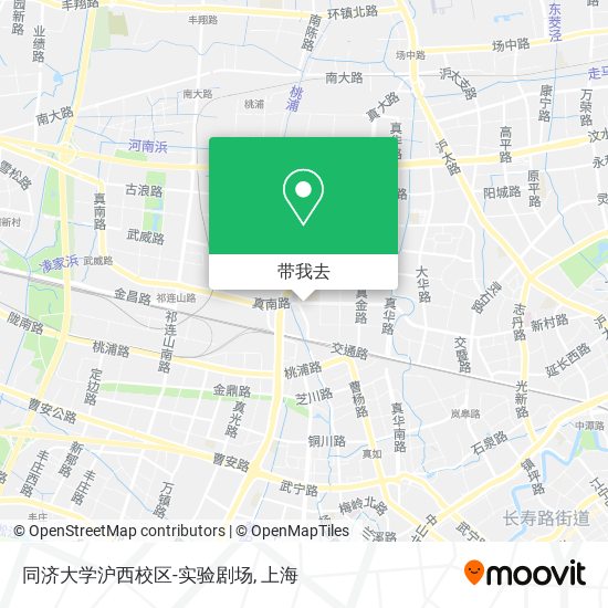 同济大学沪西校区-实验剧场地图