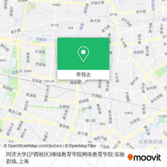 同济大学(沪西校区)继续教育学院网络教育学院-实验剧场地图
