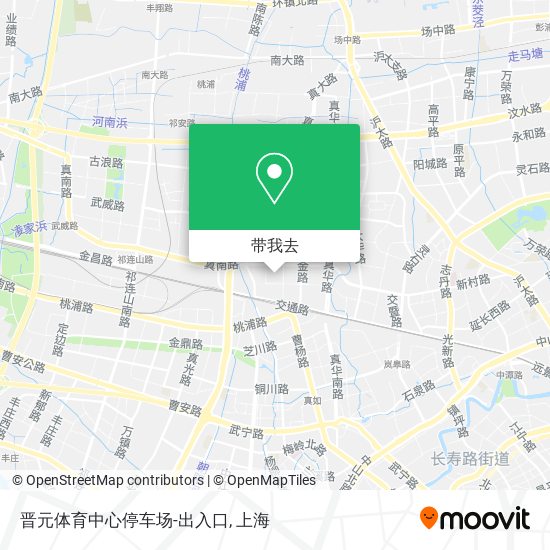 晋元体育中心停车场-出入口地图