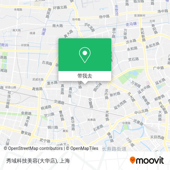 秀域科技美容(大华店)地图