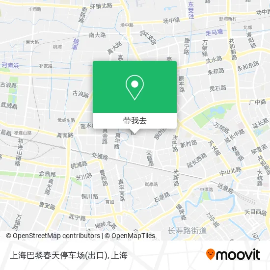 上海巴黎春天停车场(出口)地图