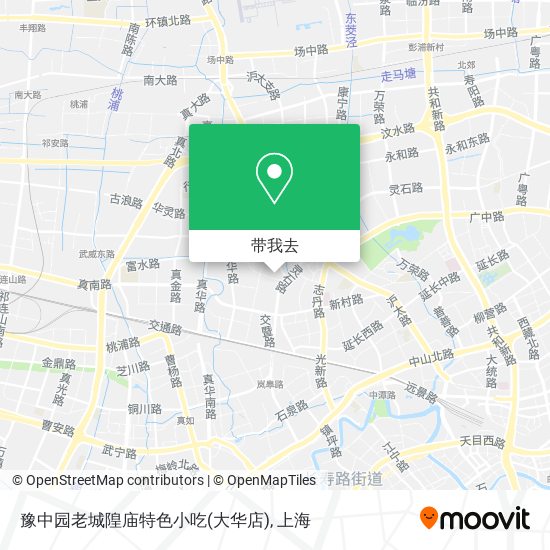 豫中园老城隍庙特色小吃(大华店)地图