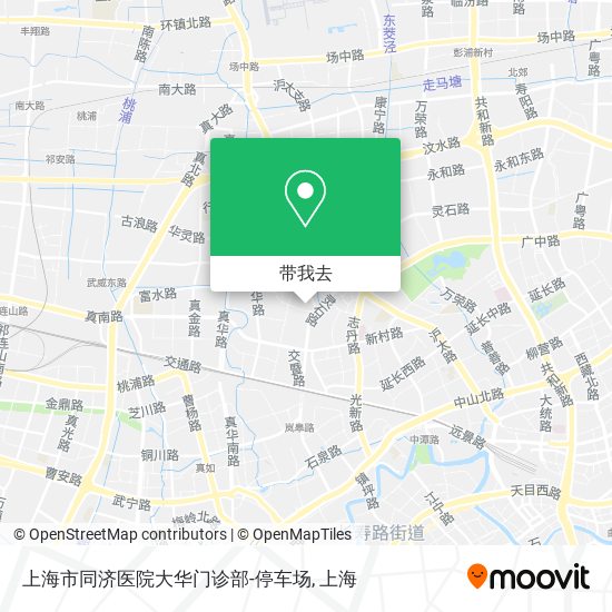 上海市同济医院大华门诊部-停车场地图