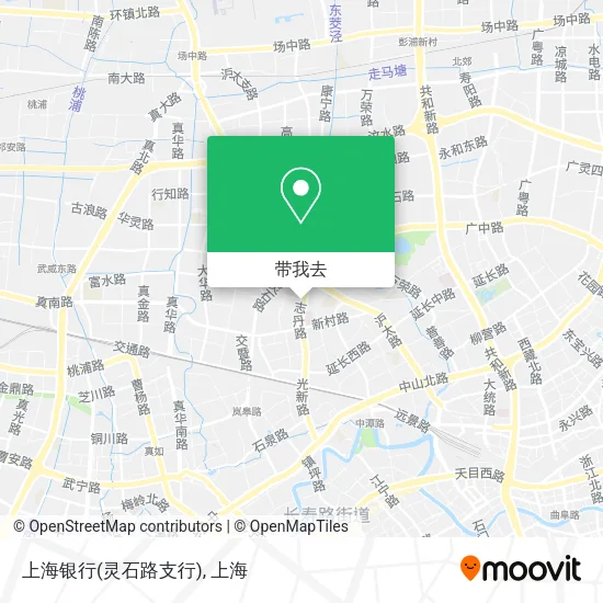 上海银行(灵石路支行)地图