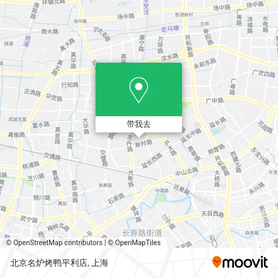 北京名炉烤鸭平利店地图