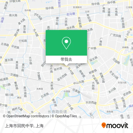上海市回民中学地图