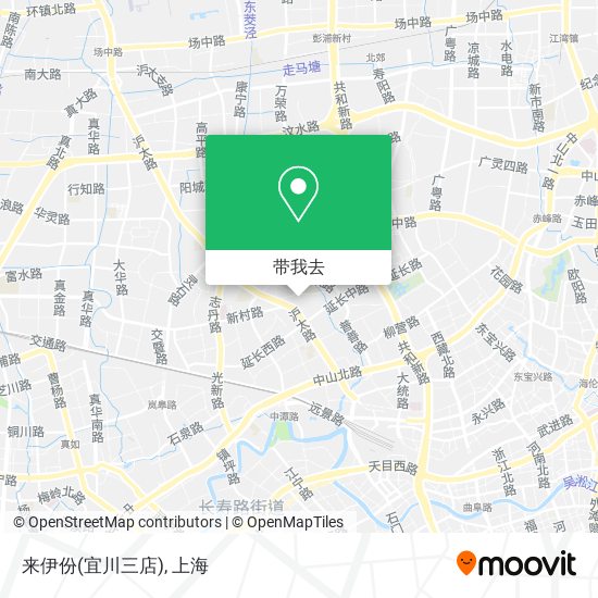 来伊份(宜川三店)地图