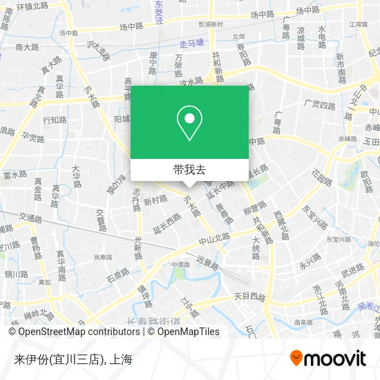 来伊份(宜川三店)地图