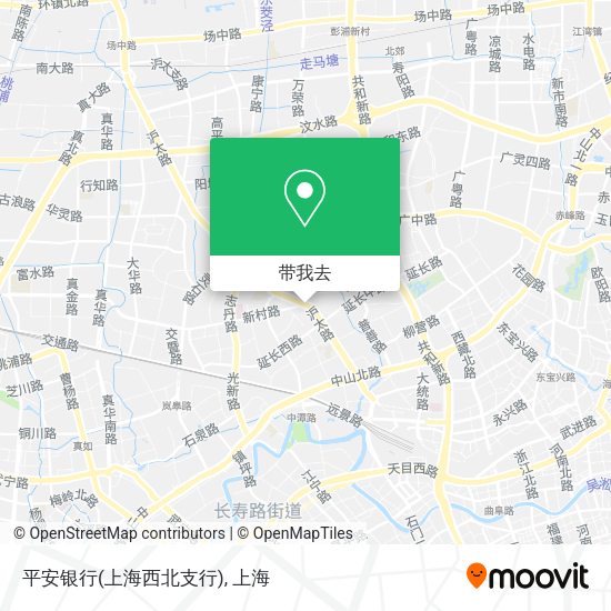 平安银行(上海西北支行)地图
