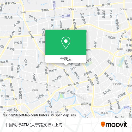 中国银行ATM(大宁路支行)地图