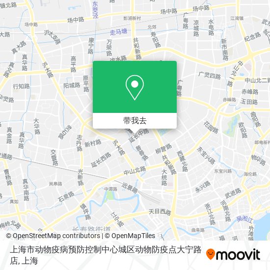 上海市动物疫病预防控制中心城区动物防疫点大宁路店地图