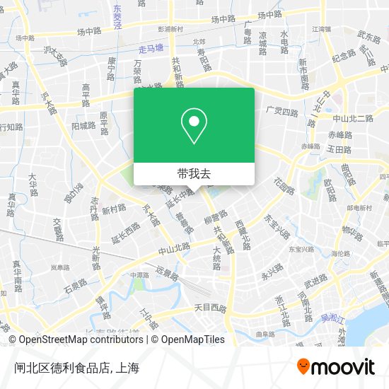 闸北区德利食品店地图