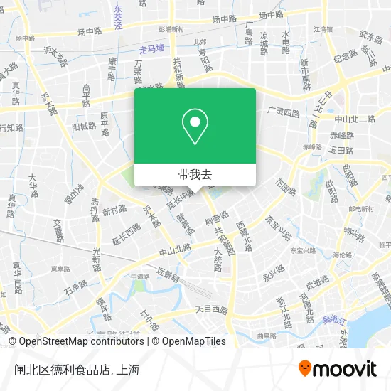 闸北区德利食品店地图