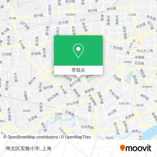 闸北区实验小学地图