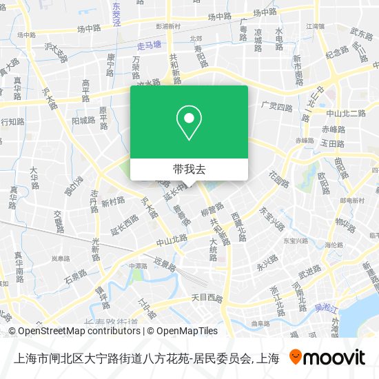 上海市闸北区大宁路街道八方花苑-居民委员会地图