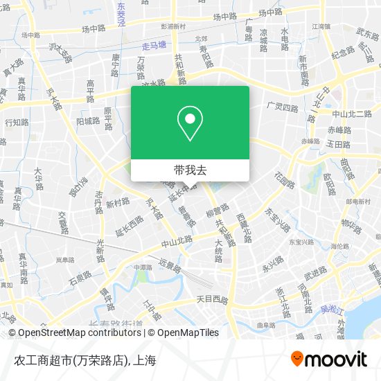 农工商超市(万荣路店)地图