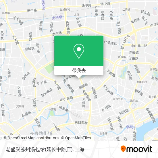 老盛兴苏州汤包馆(延长中路店)地图
