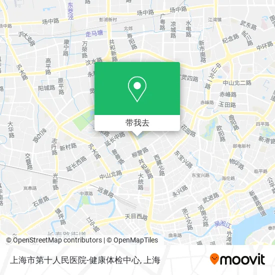 上海市第十人民医院-健康体检中心地图