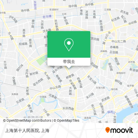 上海第十人民医院地图
