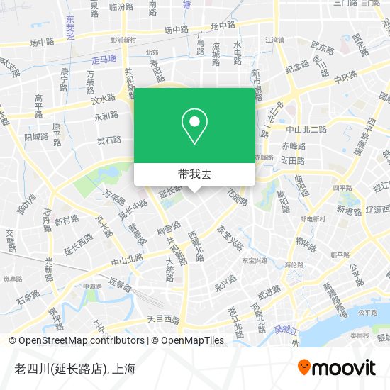 老四川(延长路店)地图