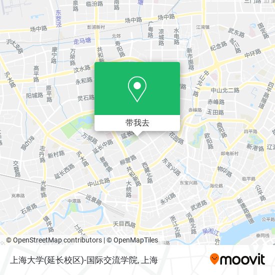 上海大学(延长校区)-国际交流学院地图