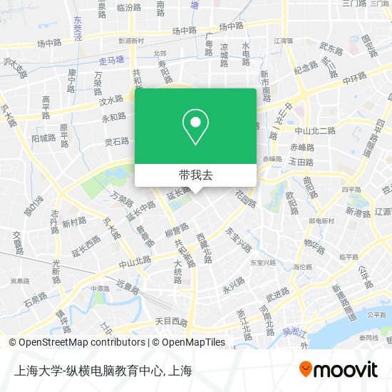 上海大学-纵横电脑教育中心地图