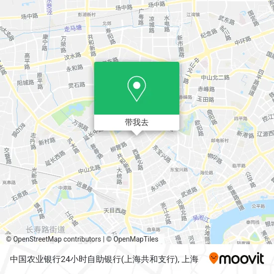 中国农业银行24小时自助银行(上海共和支行)地图