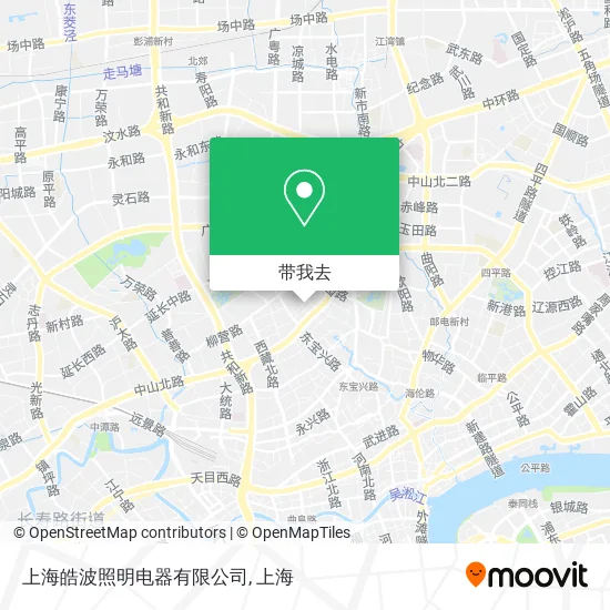 上海皓波照明电器有限公司地图