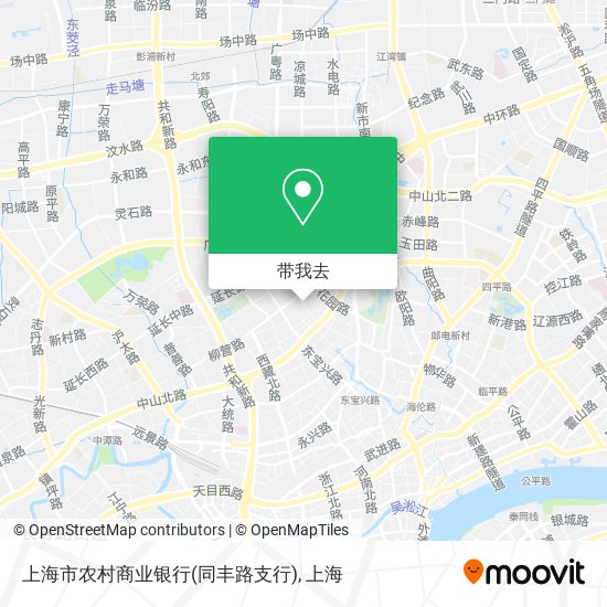 上海市农村商业银行(同丰路支行)地图