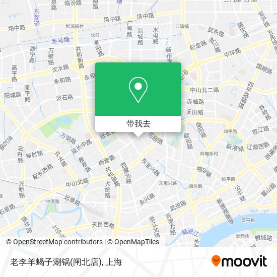 老李羊蝎子涮锅(闸北店)地图