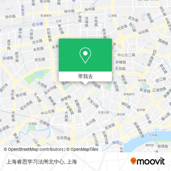 上海睿思学习法闸北中心地图