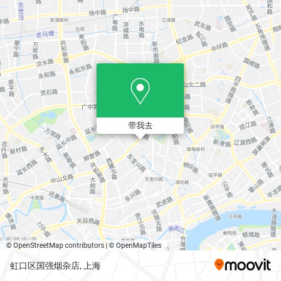 虹口区国强烟杂店地图