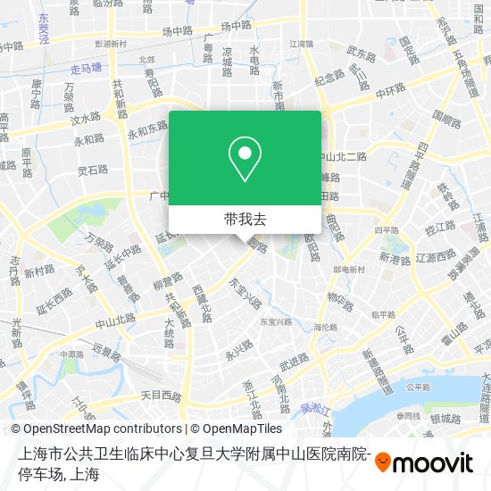 上海市公共卫生临床中心复旦大学附属中山医院南院-停车场地图