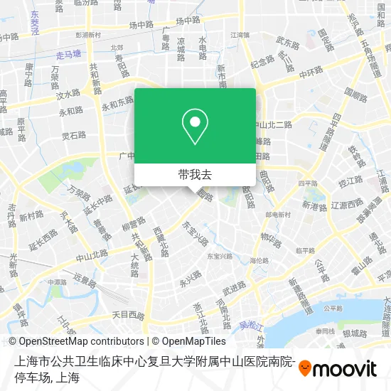 上海市公共卫生临床中心复旦大学附属中山医院南院-停车场地图