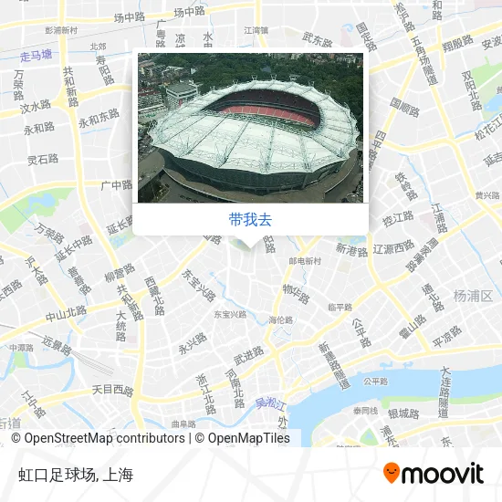 虹口足球场地图