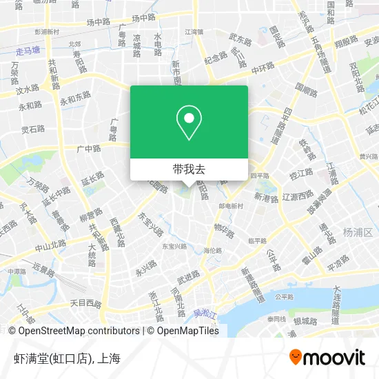 虾满堂(虹口店)地图