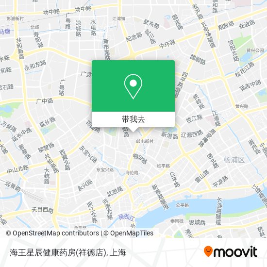 海王星辰健康药房(祥德店)地图