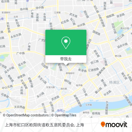 上海市虹口区欧阳街道欧五居民委员会地图