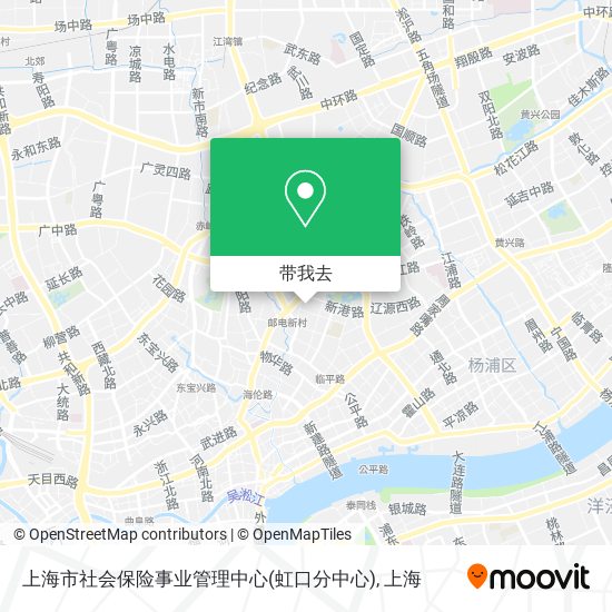 上海市社会保险事业管理中心(虹口分中心)地图