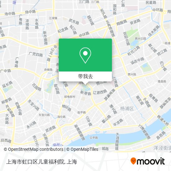 上海市虹口区儿童福利院地图