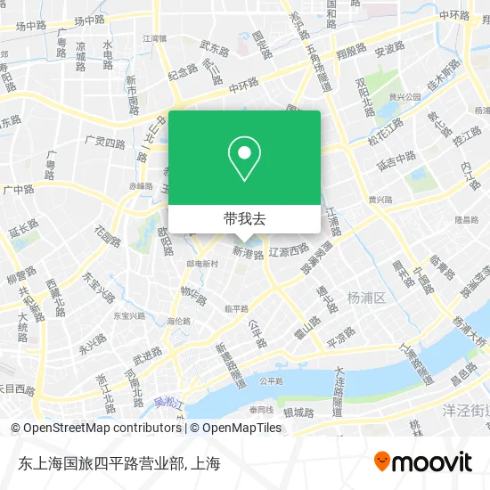 东上海国旅四平路营业部地图