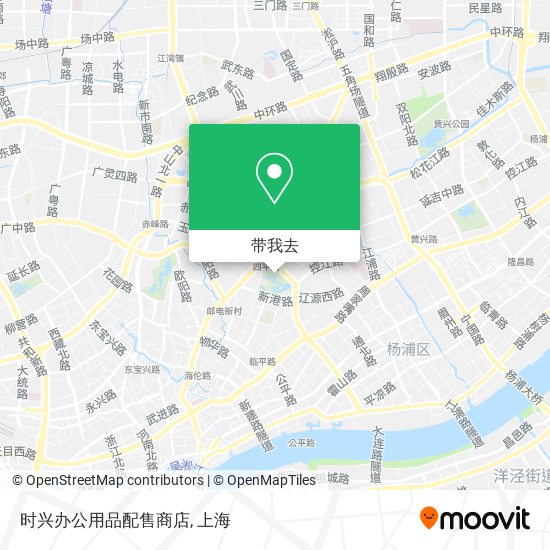 时兴办公用品配售商店地图
