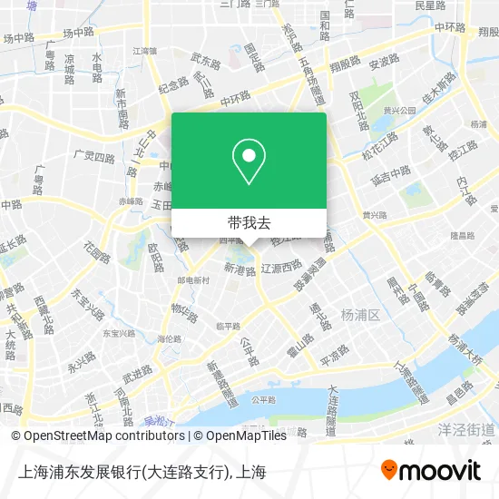 上海浦东发展银行(大连路支行)地图