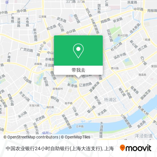 中国农业银行24小时自助银行(上海大连支行)地图