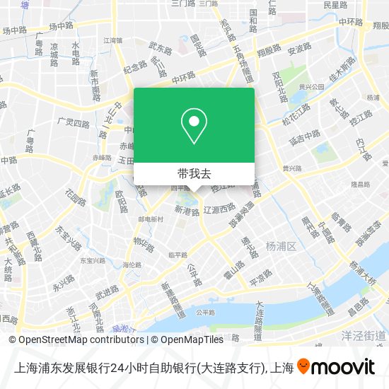 上海浦东发展银行24小时自助银行(大连路支行)地图