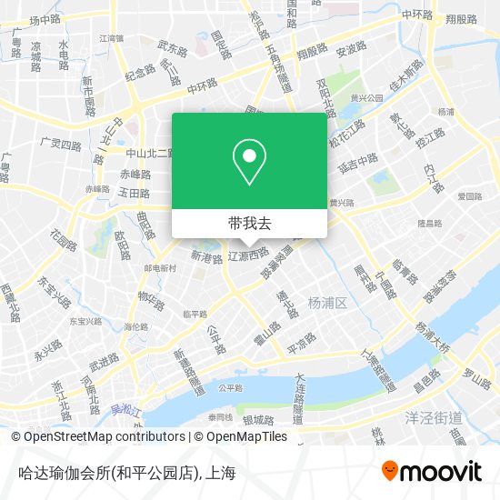 哈达瑜伽会所(和平公园店)地图