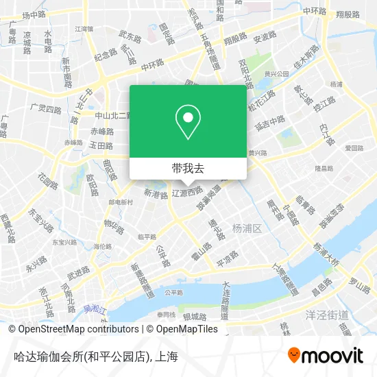 哈达瑜伽会所(和平公园店)地图